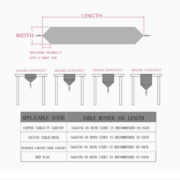 Table runner with tassels [ antique gold and brown] - Picture 5 of 5